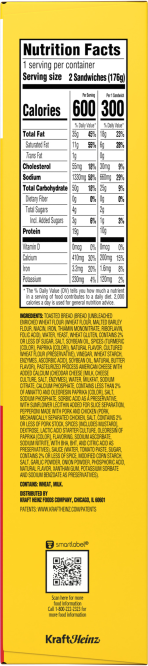 Pizza Lunchables Nutrition Fact