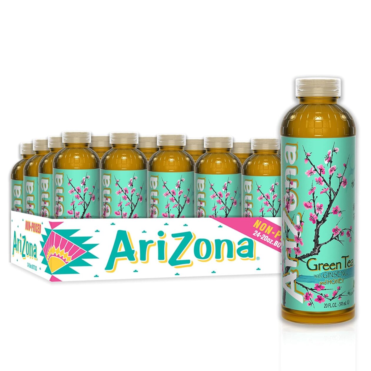 does arizona green tea with ginseng and honey have caffeine