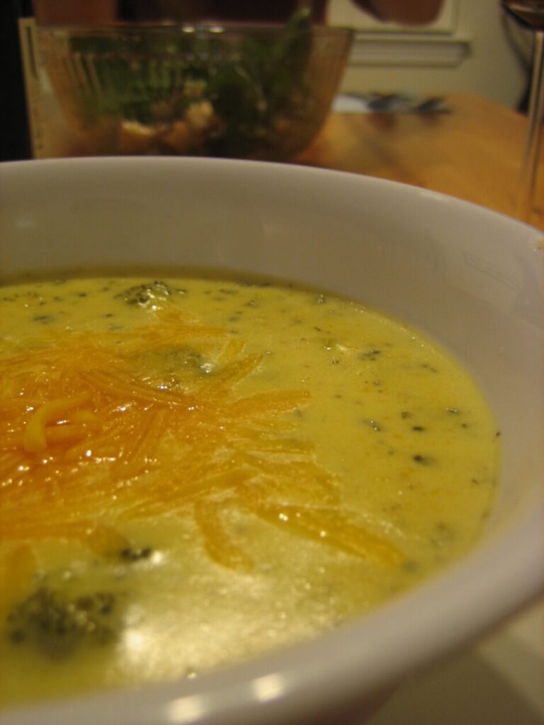 Is broccoli cheese soup high in fat